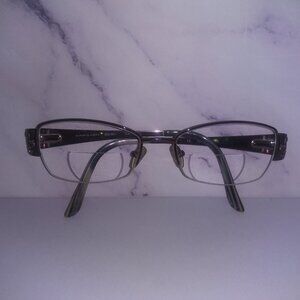 Oscar De La Renta Shiny Rose Rectangle Frame Glasses OSL 501-234